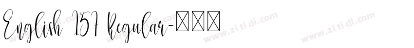 English 157 Regular字体转换